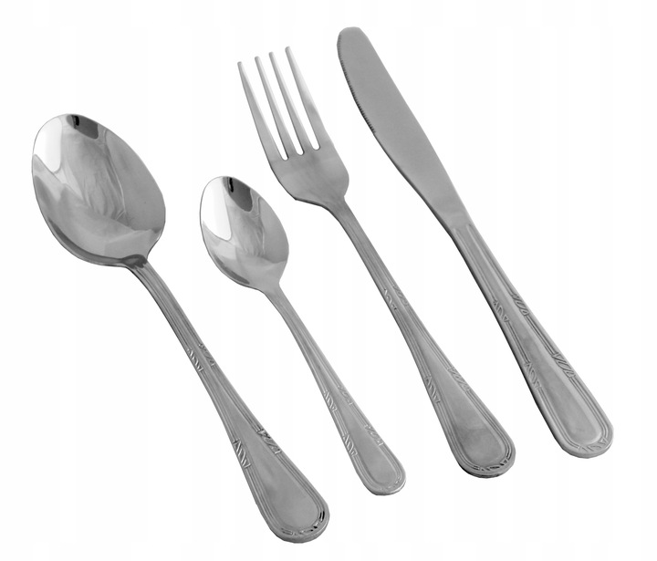 

Zestaw Srebrnych Sztućców 24 el Komplet dla 6 osób