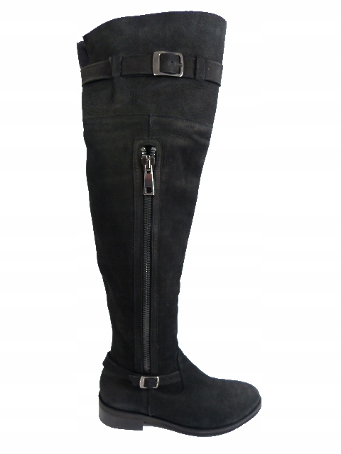 černé zateplené kozačky mušketýrky dámské kozačky mušketýrky Carinii 37