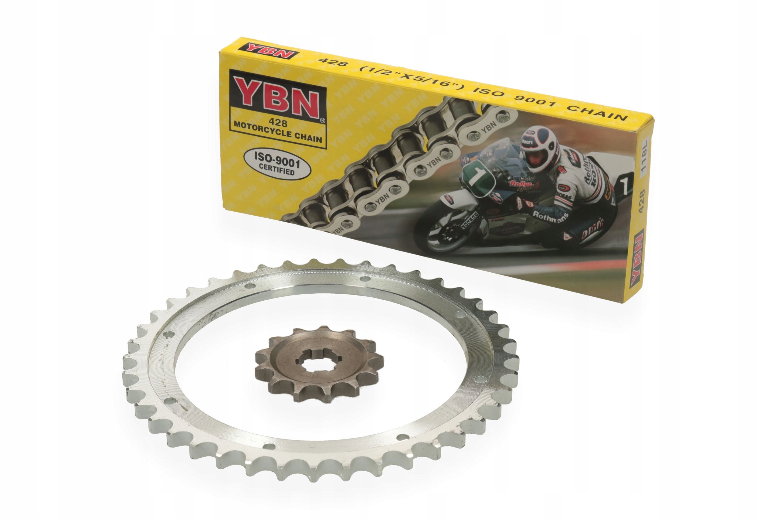 ZĘBATKA PRZÓD TYŁ ŁAŃCUCH YBN WFM M06 125 SHL M04