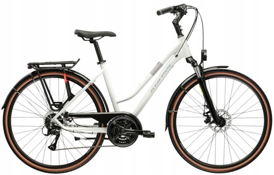 Rower Damski Kross Trans 3.0 Ult.ra Koło 28" Rama M Biały Połysk