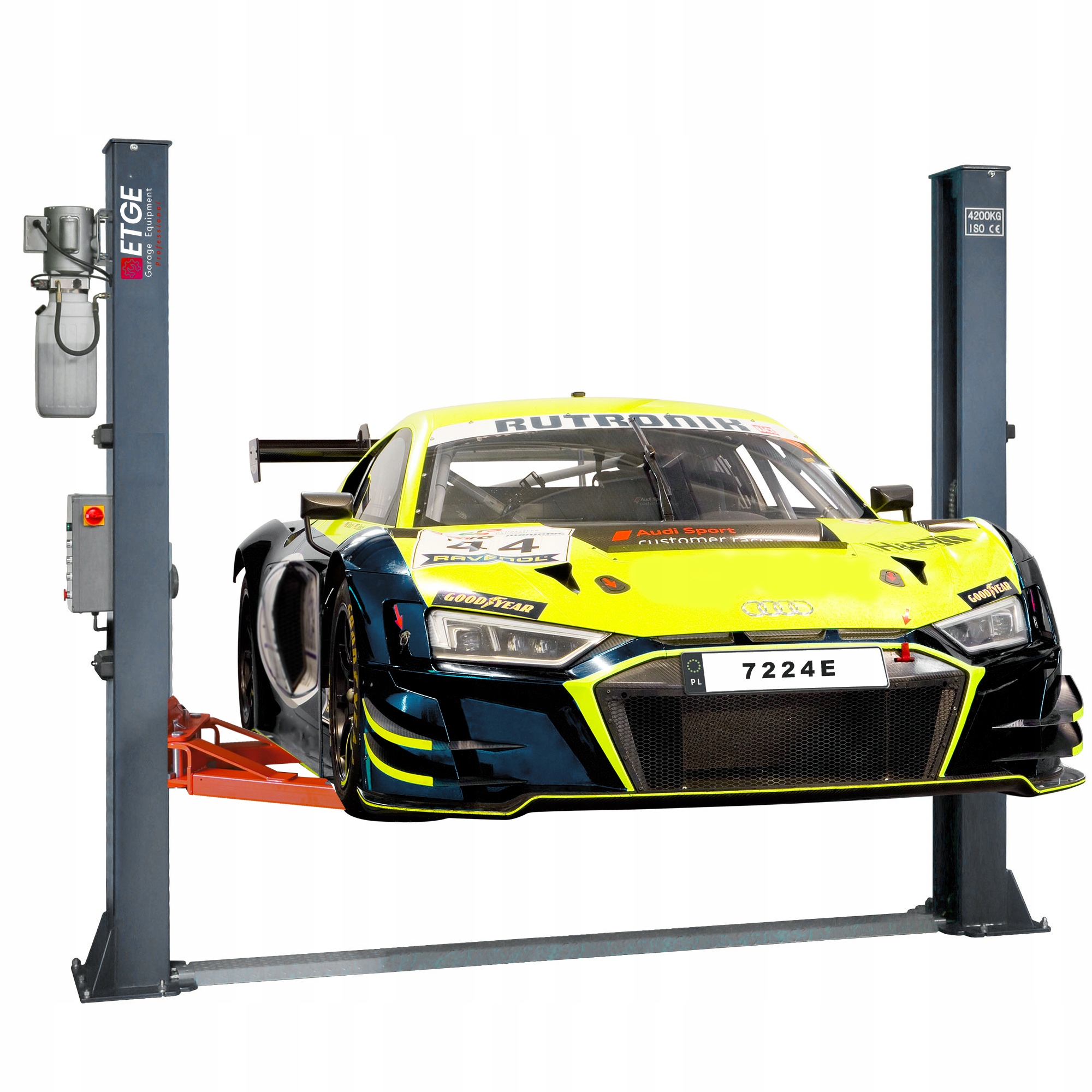 ДВУХКОЛОННЫЙ ГИДРАВЛИЧЕСКИЙ АВТОМОБИЛЬНЫЙ ДОМКРАТ