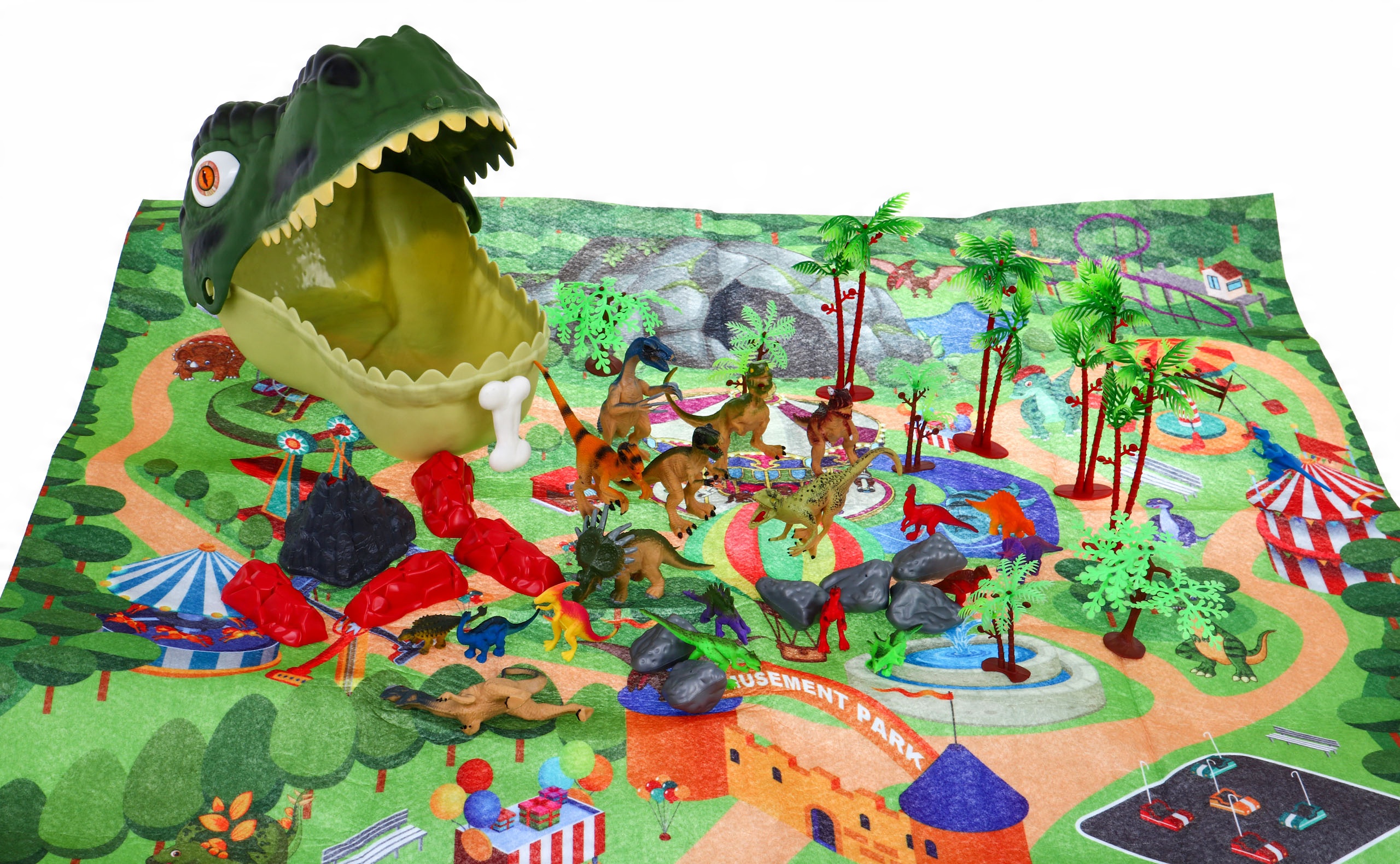 

Świat Dinozaurów dinozaury duża mata figurki