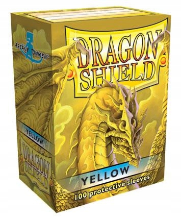 Koszulki Na Karty 100 Sztuk Arcane Tinmen Żółte Dragon Shield