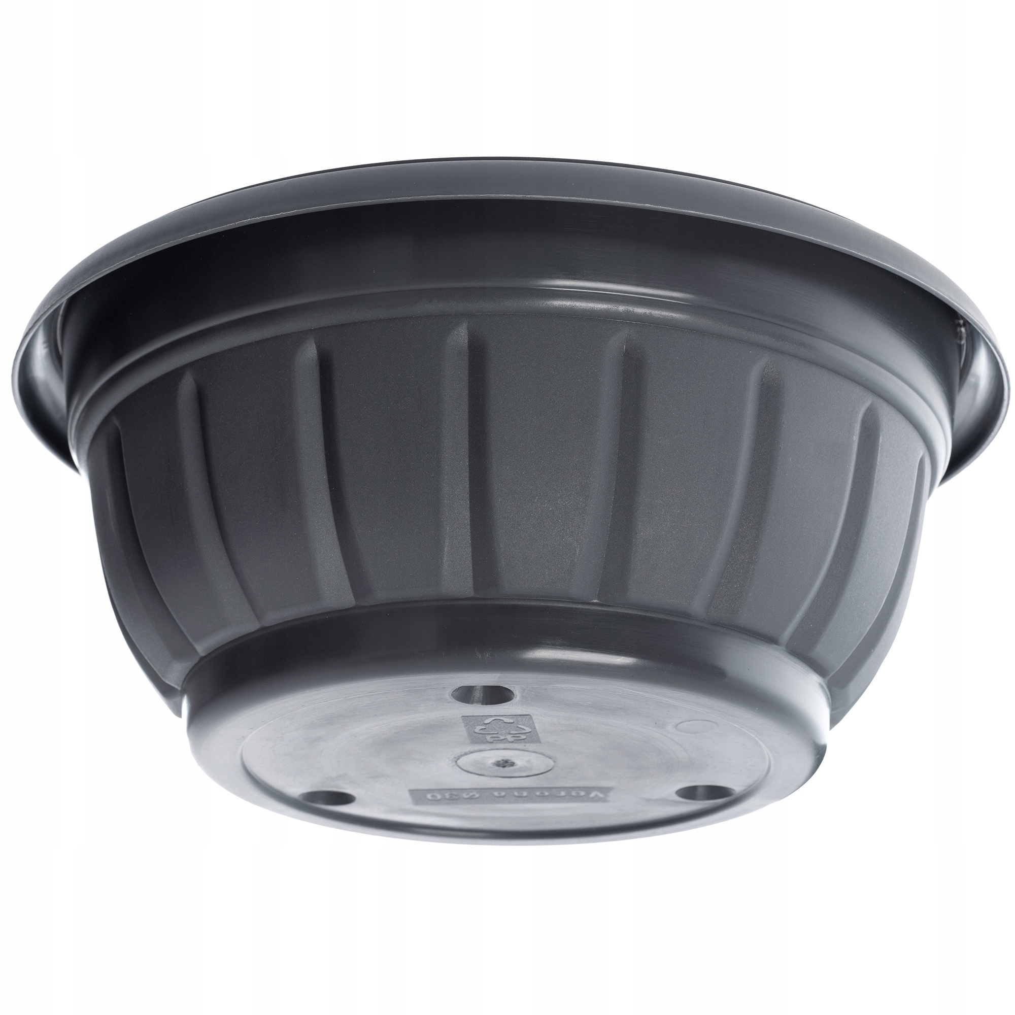 MISA DONICZKA PLASTIKOWA NA KWIATY 26 CM GRAFITOWA Maks. szerokość 26 cm