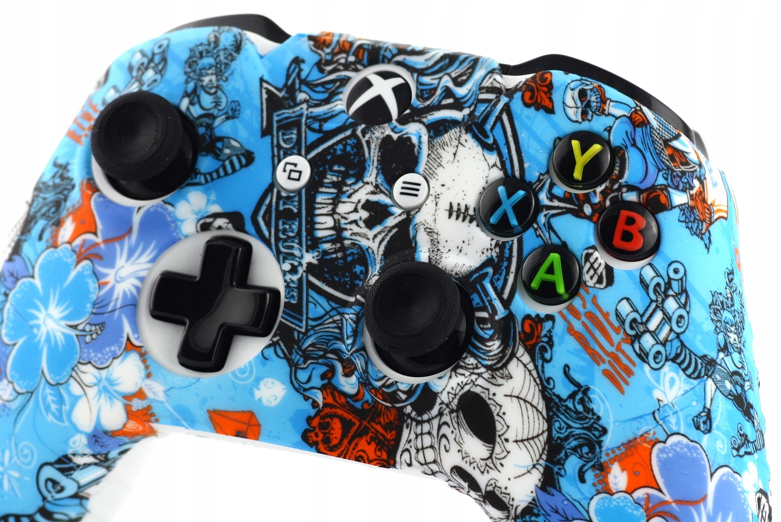 Pouzdro silikonového krytu pro Xbox One/s/x Skull