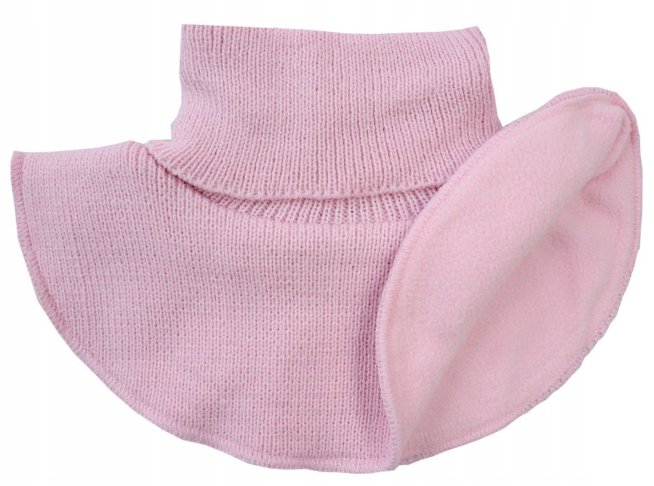 ZIMA KOMIN Z GOLFEM 2 warstwy POLAR dziecięcy JASNY RÓŻ 4-10 (m) Y856K