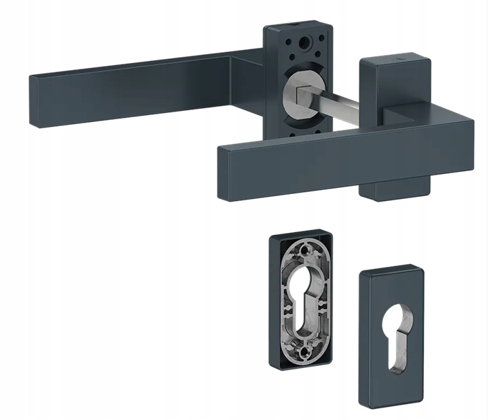 Medos dveřní klika Dublin hliníková antracit Ral 7016 spodní rozeta