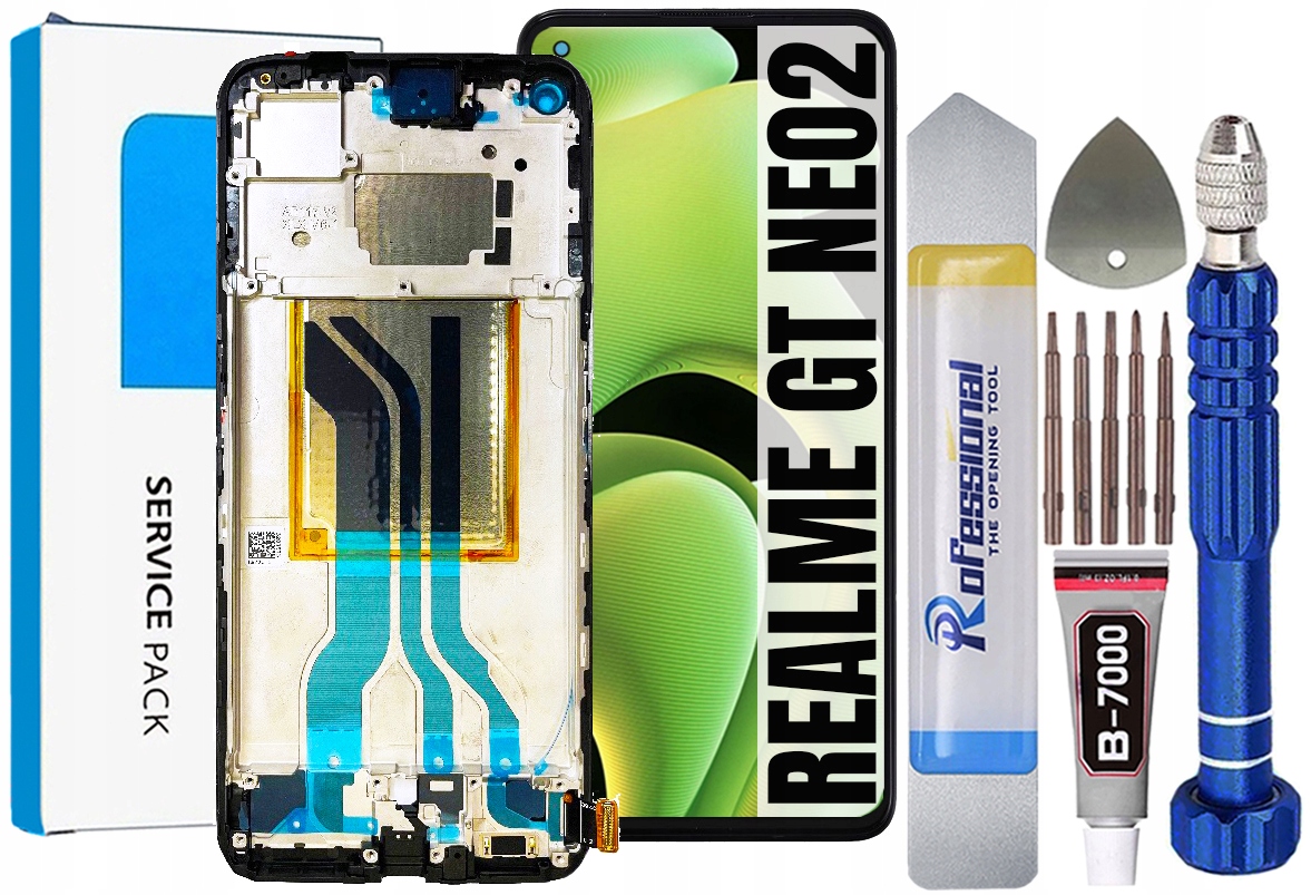 Displej Pro Realme Gt NEO2 RMX3370 Originální Oem Obrazovka Rámeček