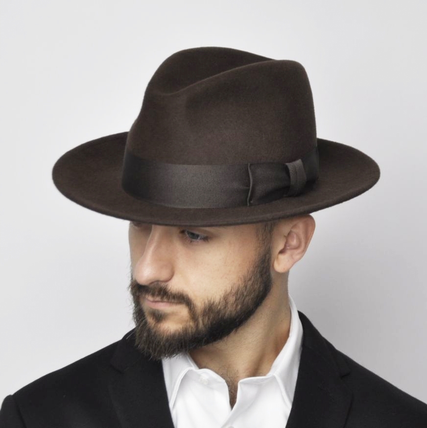 

Kapelusz męski fedora Benedict crushable brąz 56