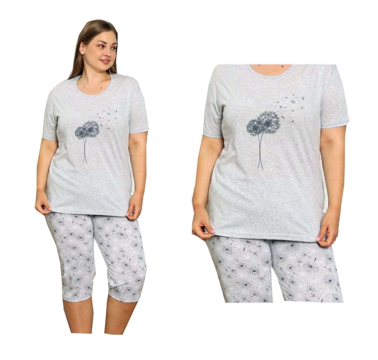 

Piżama damska komplet duży rozmiar L-4XL kolor 3XL