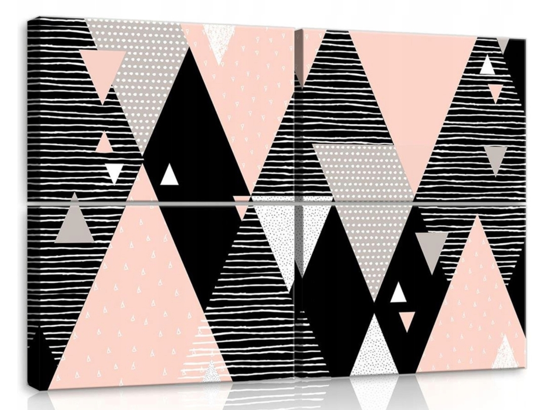 Obraz 120x80 Geometrie trojúhelníky linie vzor abstrakce minimalismus grafika