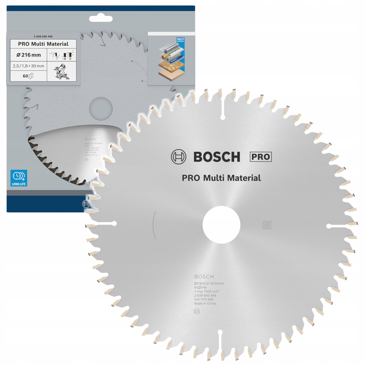 Bosch Tarcza Piła Widiowa Do Drewna 216mm 60 zębów