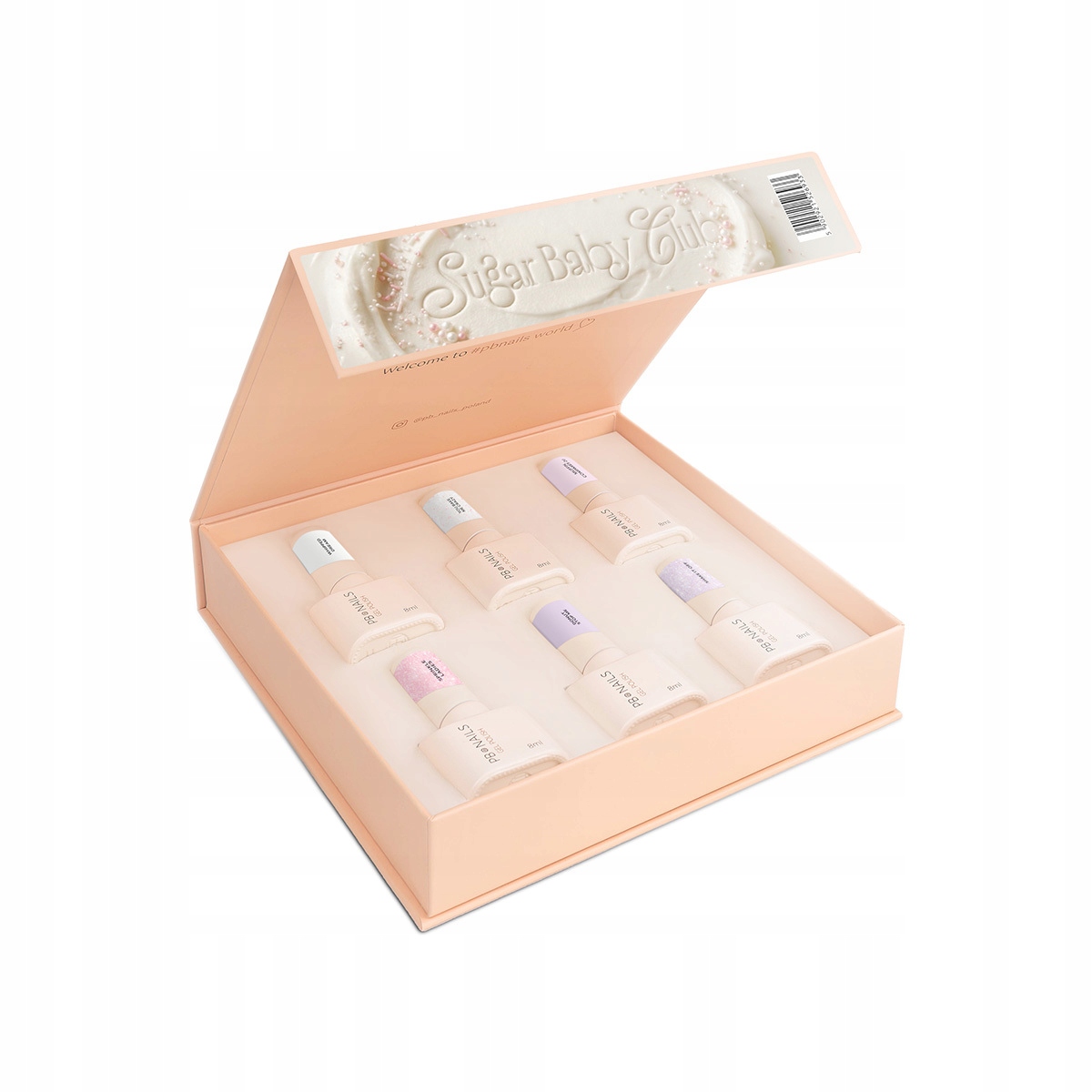 Sada hybridních laků Pb Nails Sugar Baby Club 8 ml