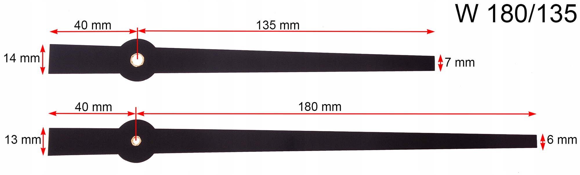 

Długie Wskazówki 18 cm Do Zegara W180/135