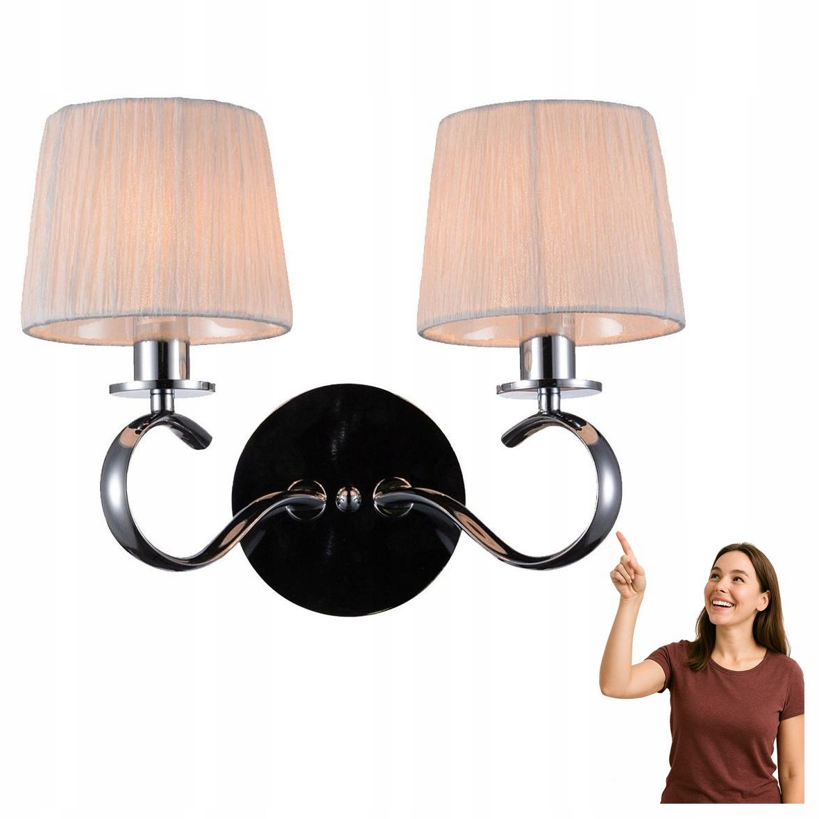 Nástenné svietidlo Clara 22-21564 Candellux