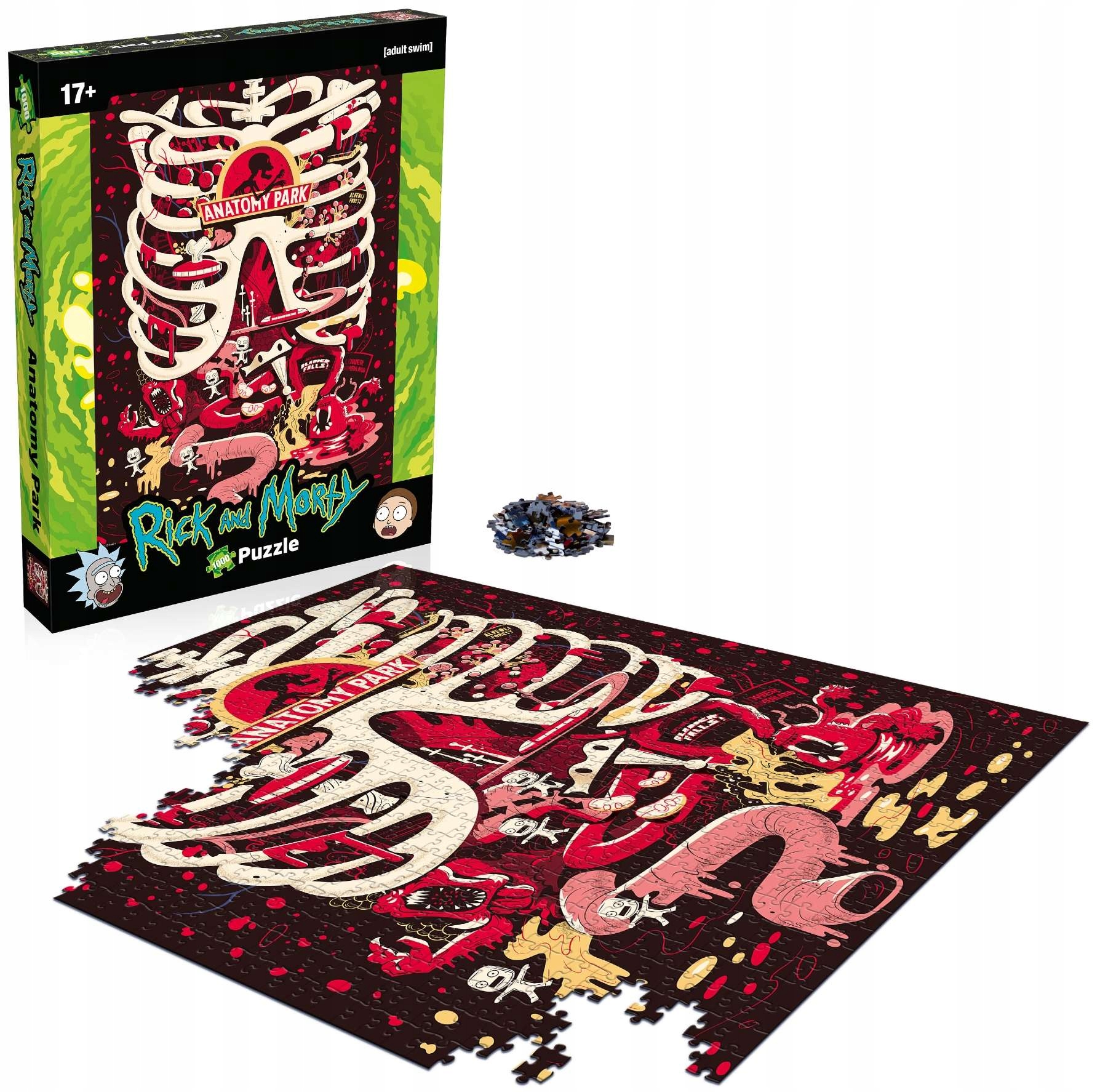 

Puzzle Rick I Morty Park Anatomiczny 1000 El