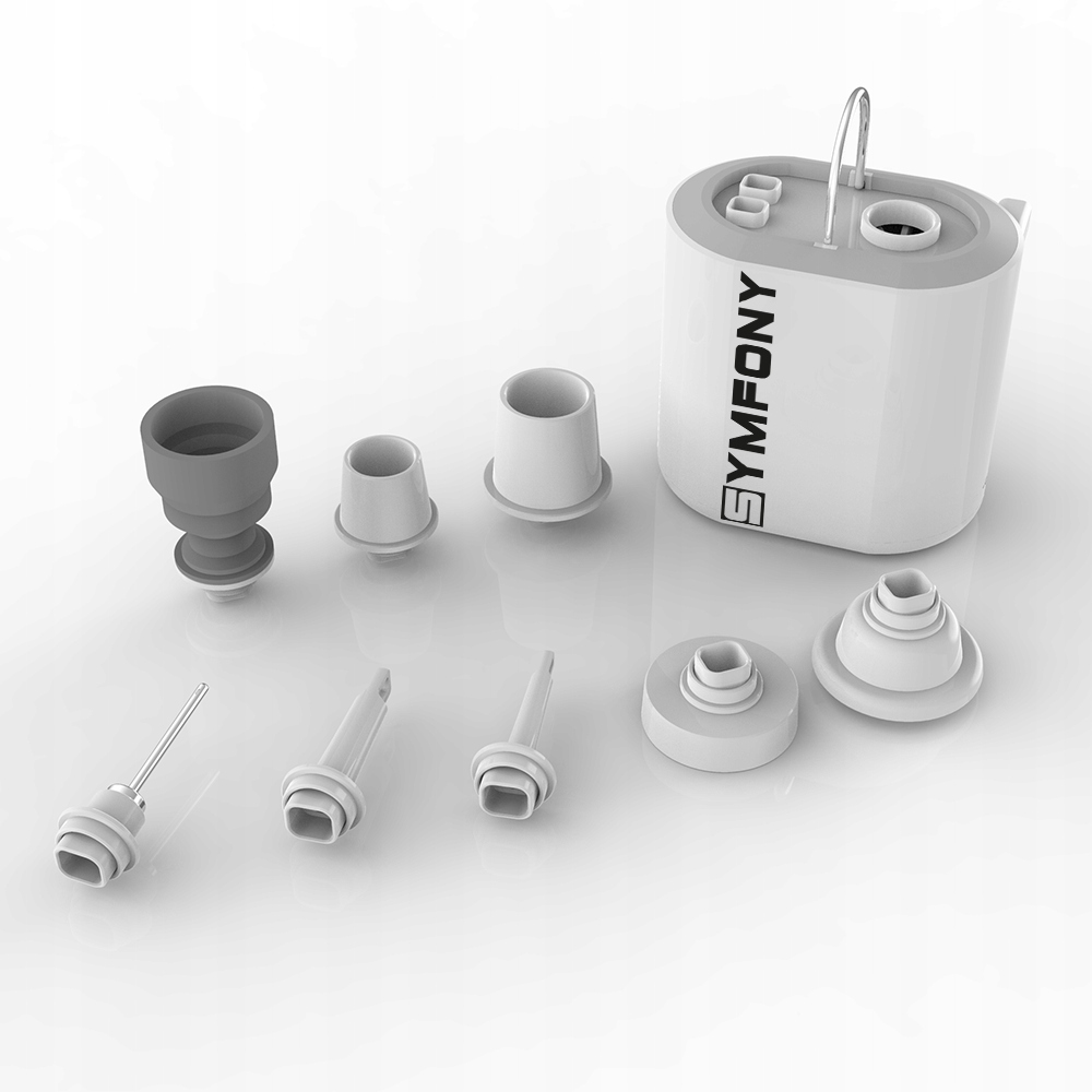 Mini outdoorový kompresor Symfony Air Force 1, bílý