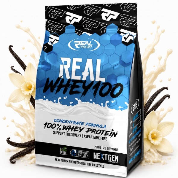 Protein Real Whey 100 700 G Vanilka Real Pharm