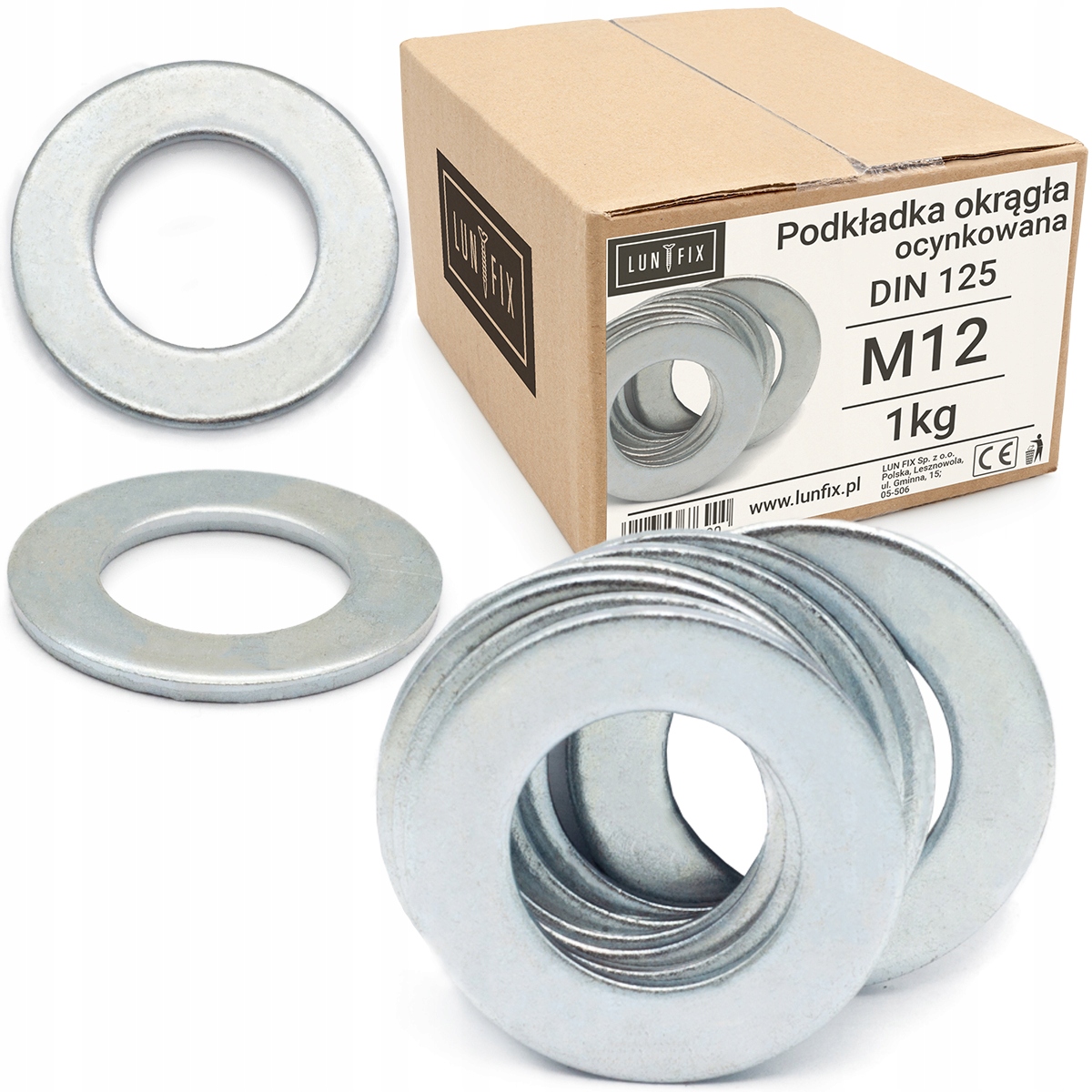 

Podkładka Płaska Ocynk Din 125 M12 1 kg