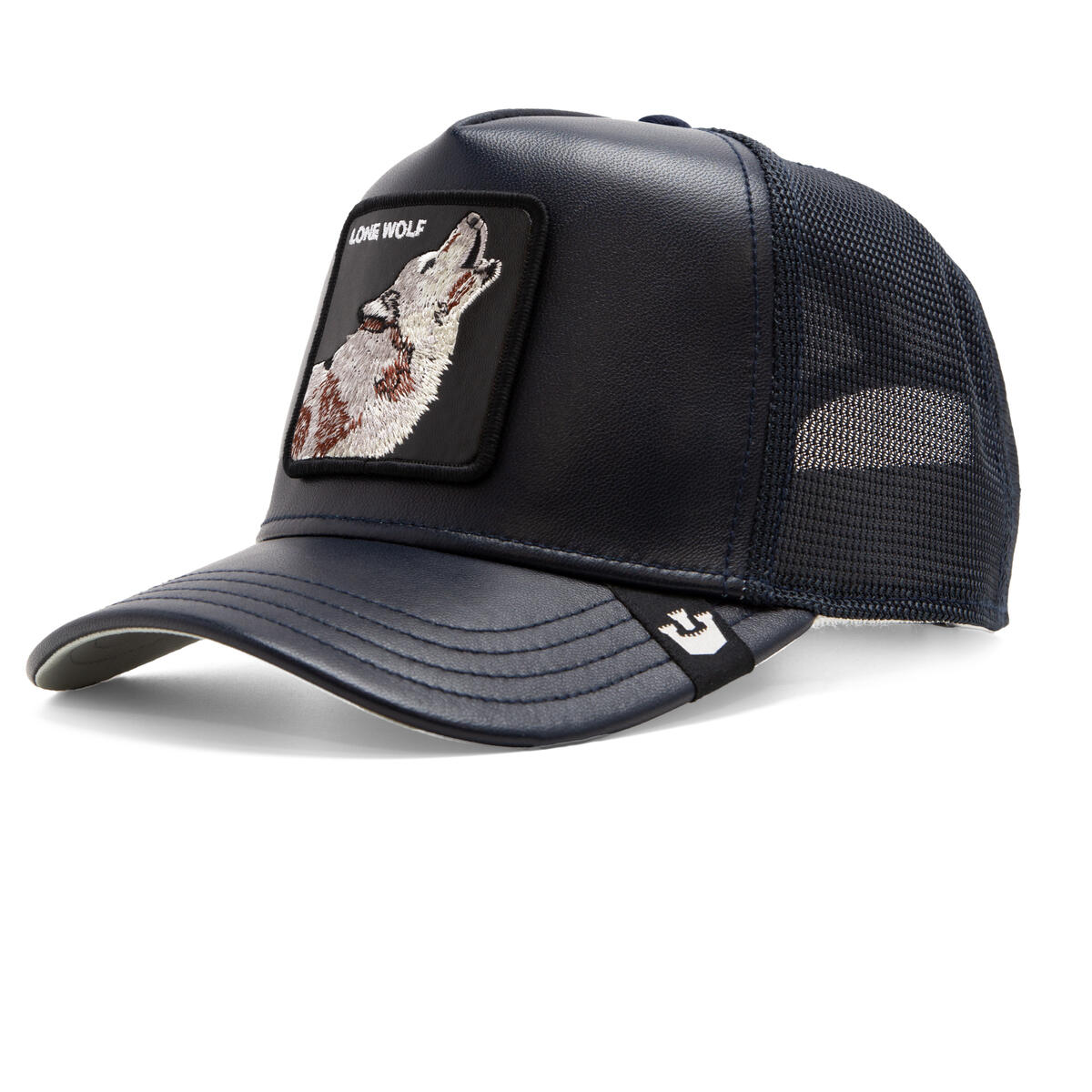 Goorin Bros. kšiltovka The Lone Wolf Kůže modrá vel. univerzální