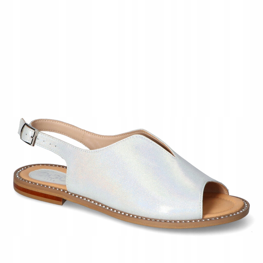 Sandály Aga 01088/2811 Stříbrný semiš 39