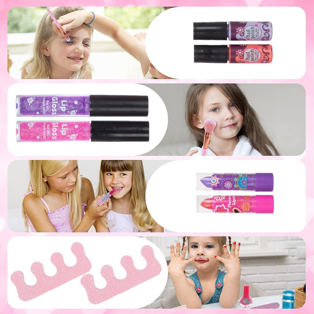ZESTAW KOSMETYKÓW do malowania MAKIJAŻU KOSMETYKI DLA DZIECI MAKEUP TOREBKA Wiek dziecka 3 lata +