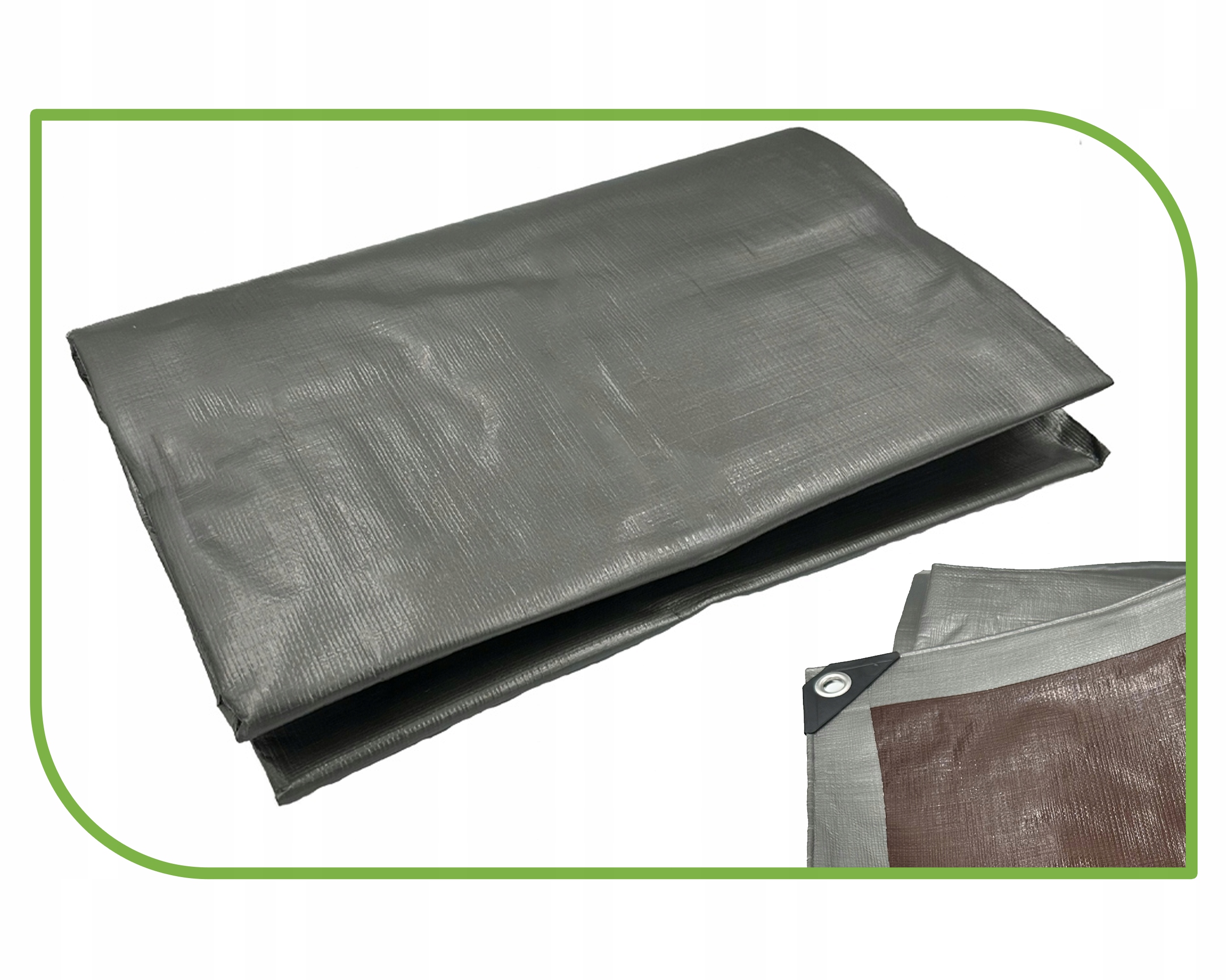 Plandeka 4x4 GRUBA 210G WZMACNIANA MROZOODPORNA WODOODPORNA PŁACHTA UV++ Szerokość 4 m