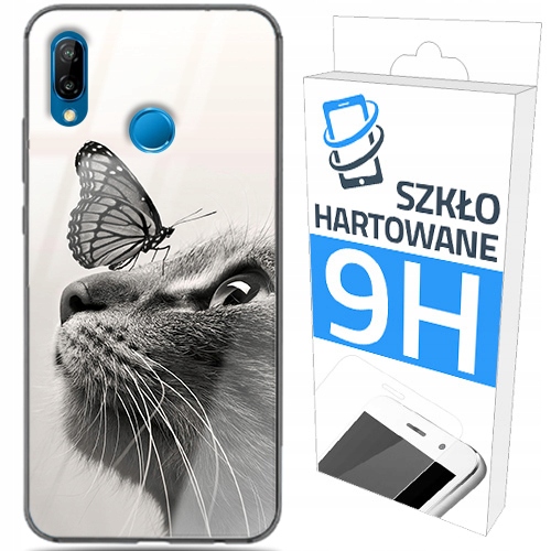 

150 wzorów Etui Szklane +szkło do Huawei P20 Lite
