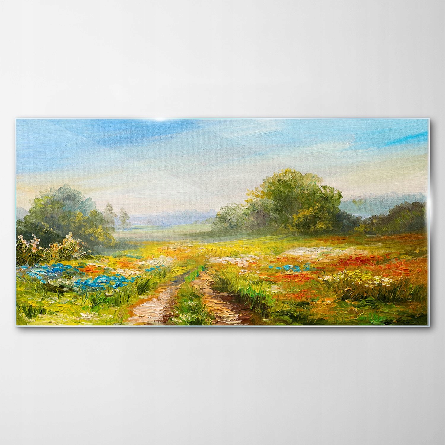 

Obraz na Szkle Dekor Łąka Kwiaty Krajobraz 100x50