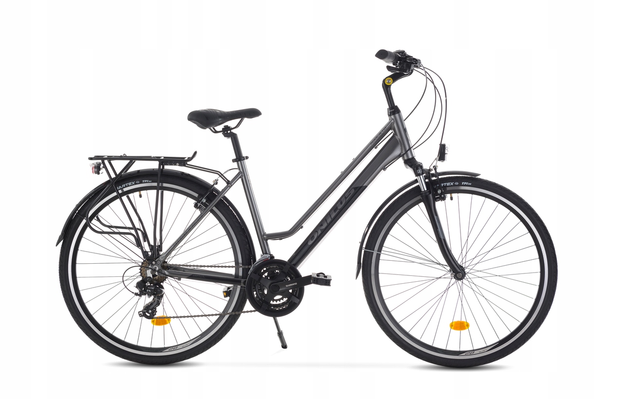 Rower trekkingowy Onilus Naila 1.0 rama 19" tytanowo-czarny koła 28"
