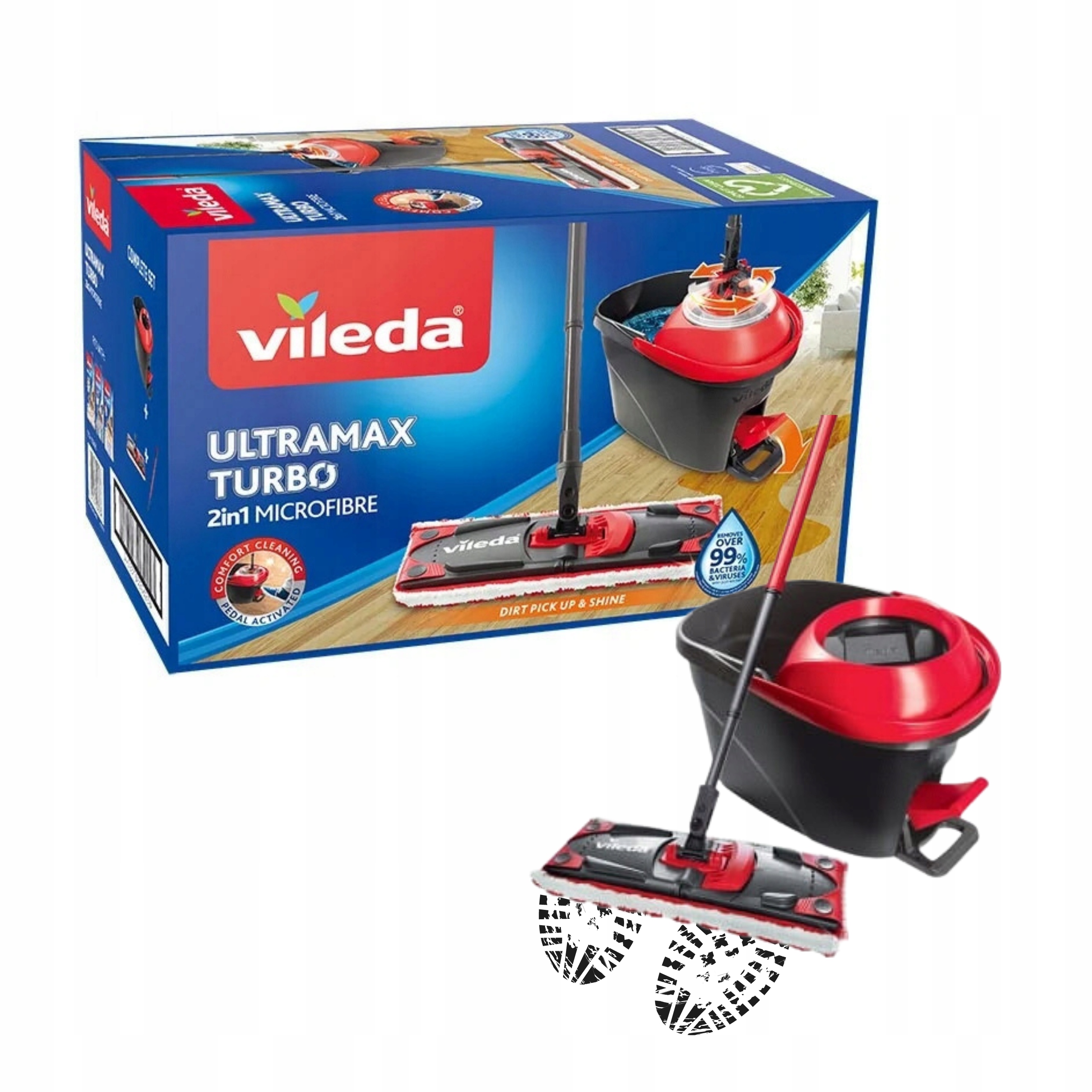 

Mop Vileda mop obrotowy Vileda Ultramat płaski