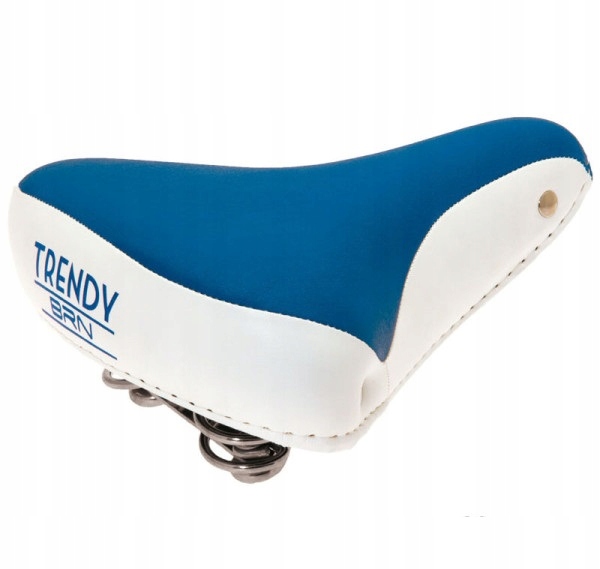 stylowe siodełko Retro biało niebieskie