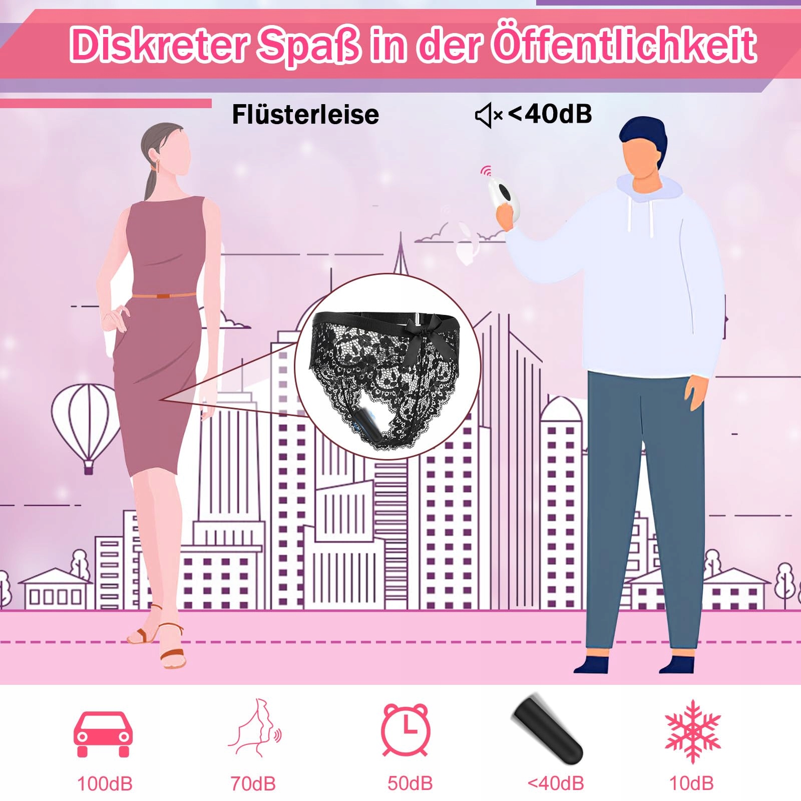 SEXY VIBRATOR Z BIELIZNĄ DLA KOBIET STYMULATOR KLITORIS 10 TRYBÓW — miniatura 4