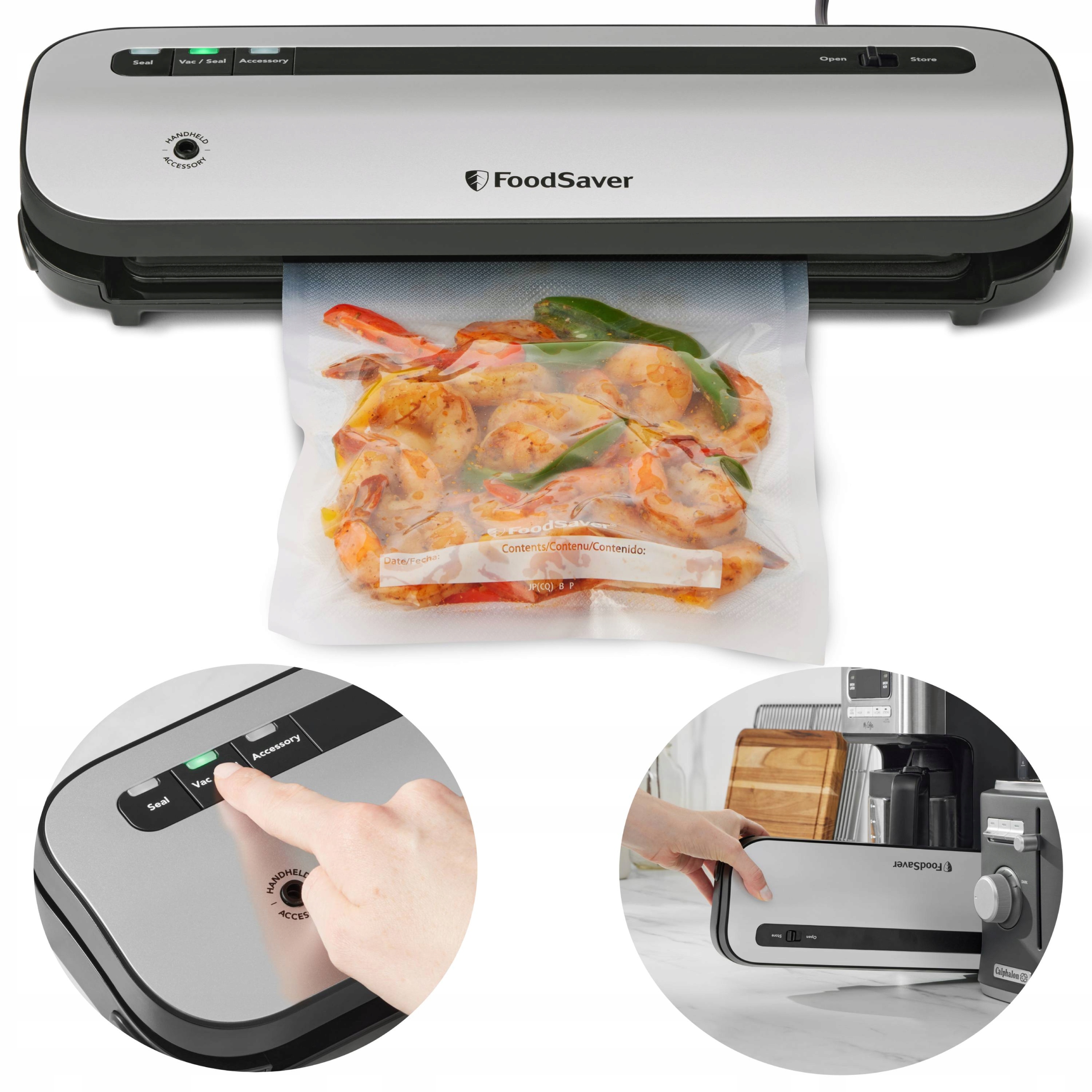 Zgrzewarka próżniowa Pakowarka próżniowa do żywności FoodSaver VS1290X