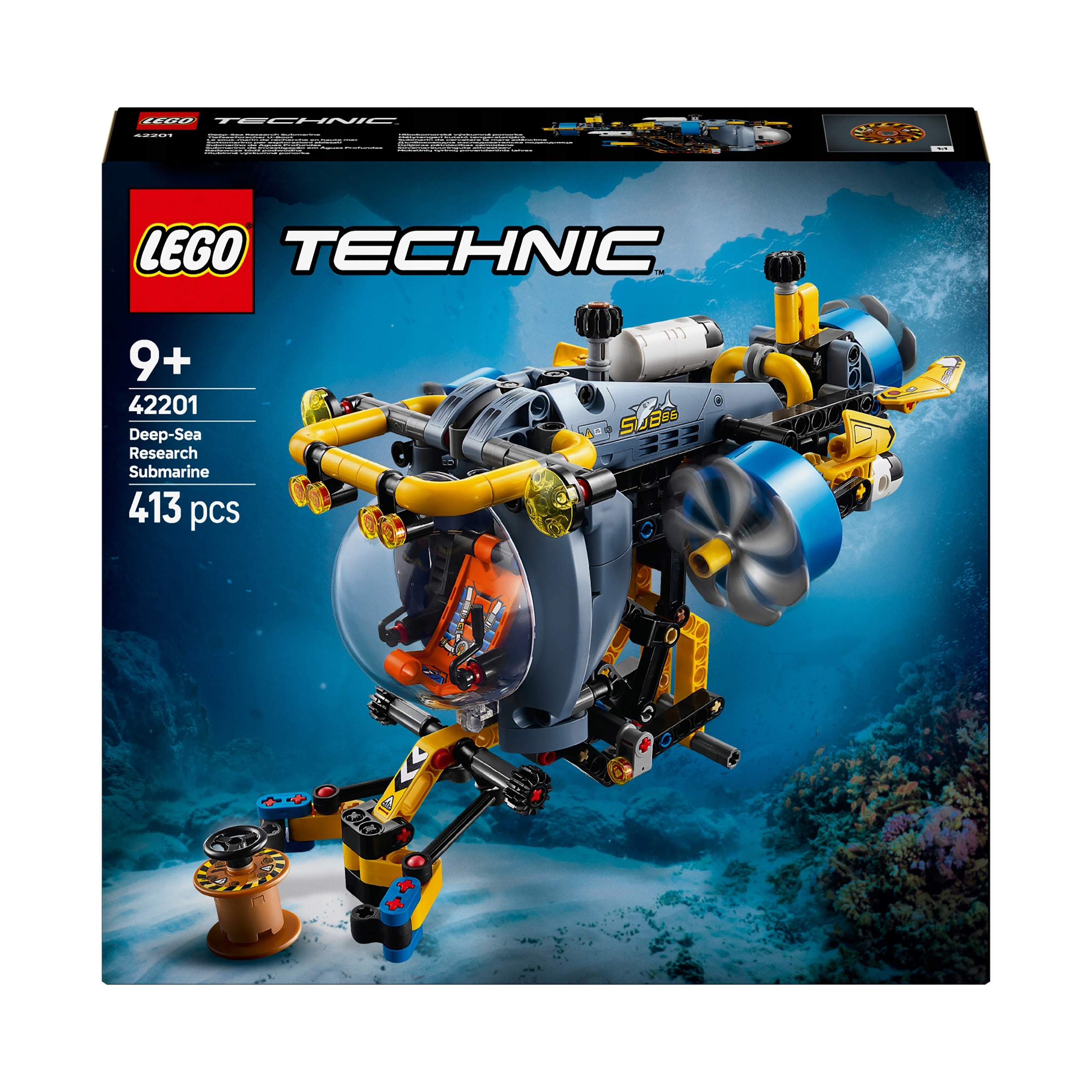Lego Technic 42201 Výzkumná Loď Ponorka Otočná loď Vrtule Oceán