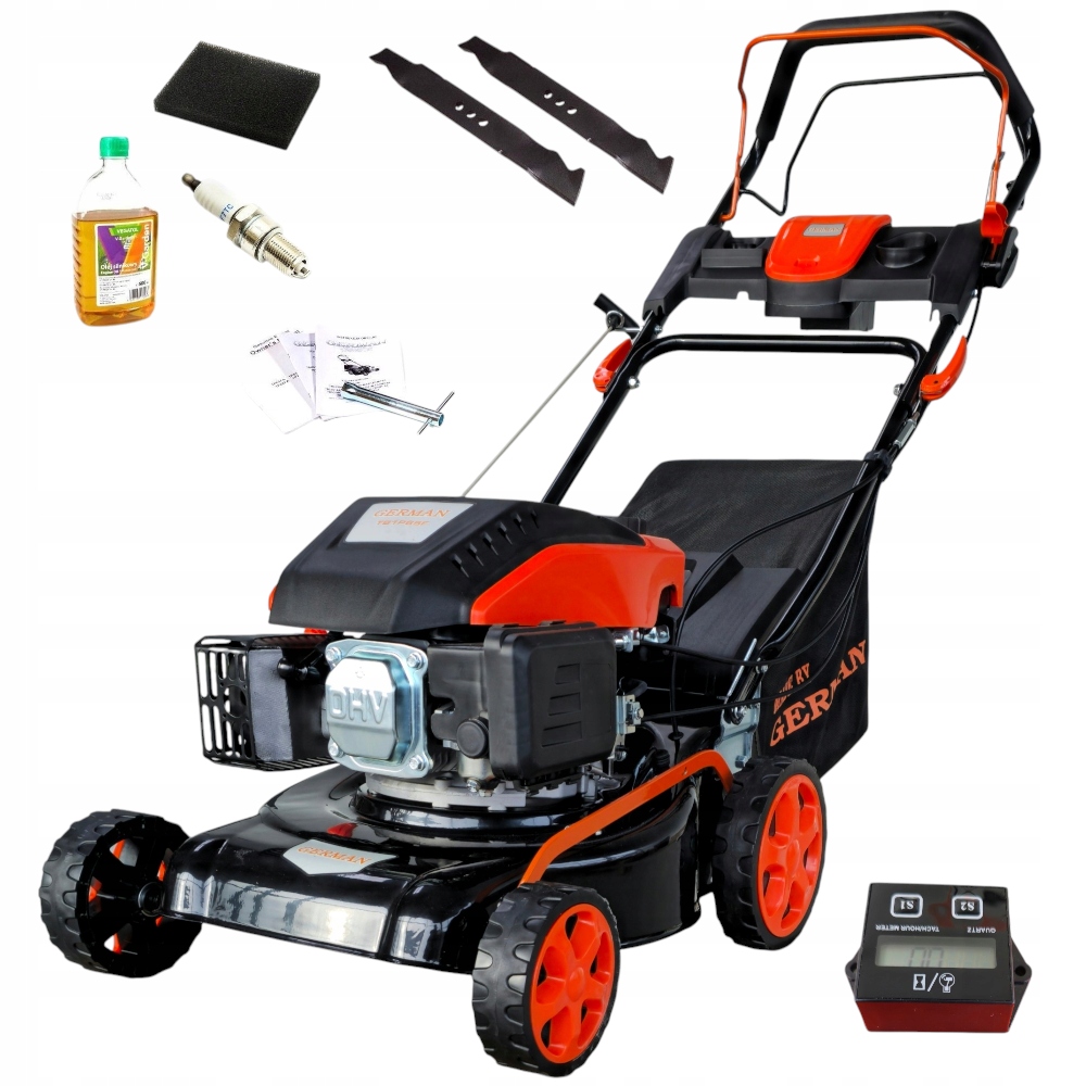 Výkonná Benzínová Sekačka Pohon 42cm German 7KM 10v1 Počítadlo Motohodin