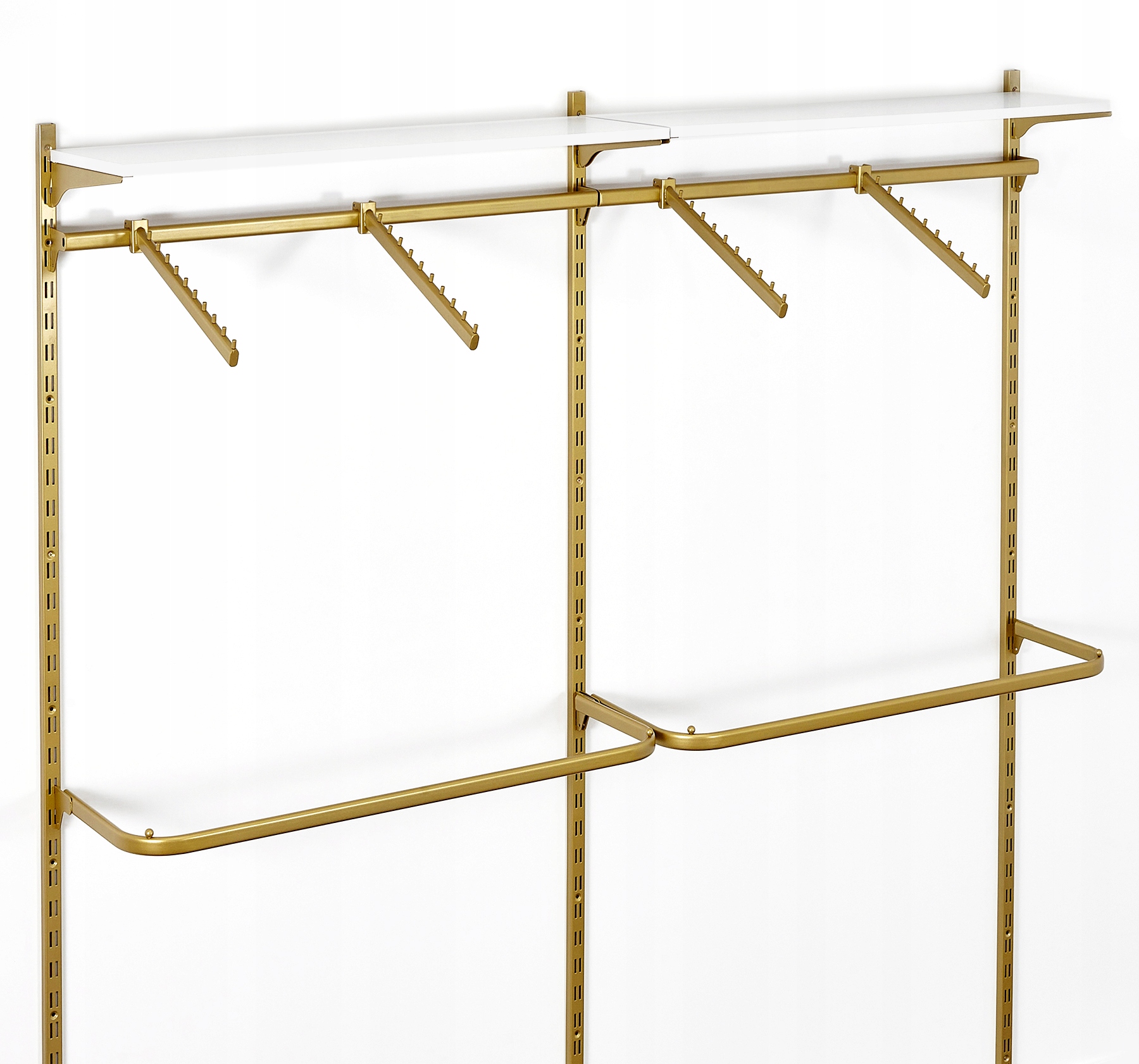 GARDEROBA DWUMODUŁOWA Best-line 200x200 ZŁOTA