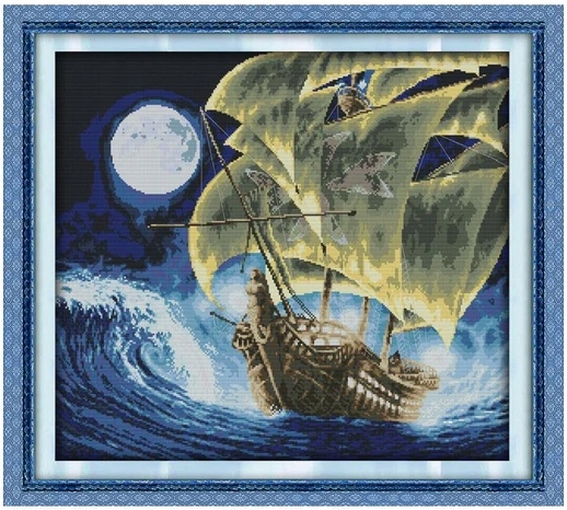 Křížková výšivka počítaná sada (kanva, mulina)