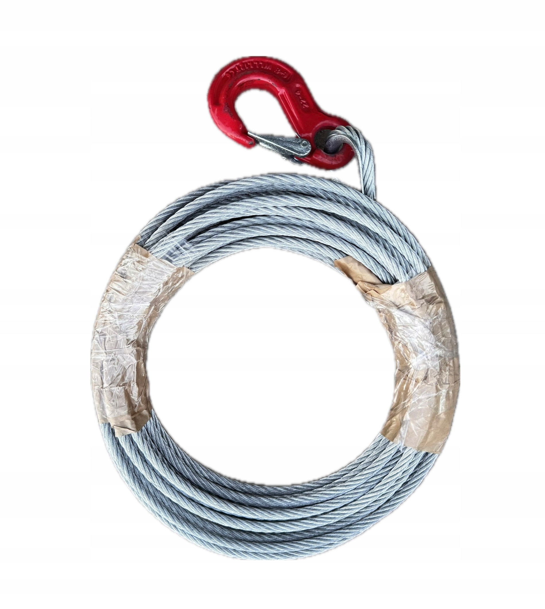 Ocelové lano 7 mm x 12,5 m pro ruční a elektrické navijáky 3,55T