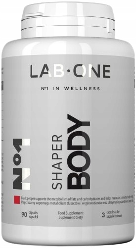 LAB ONE SHAPER BODY 90kaps. SPAĽOVAČ TUKU Redukcia Kofeín Čierne korenie