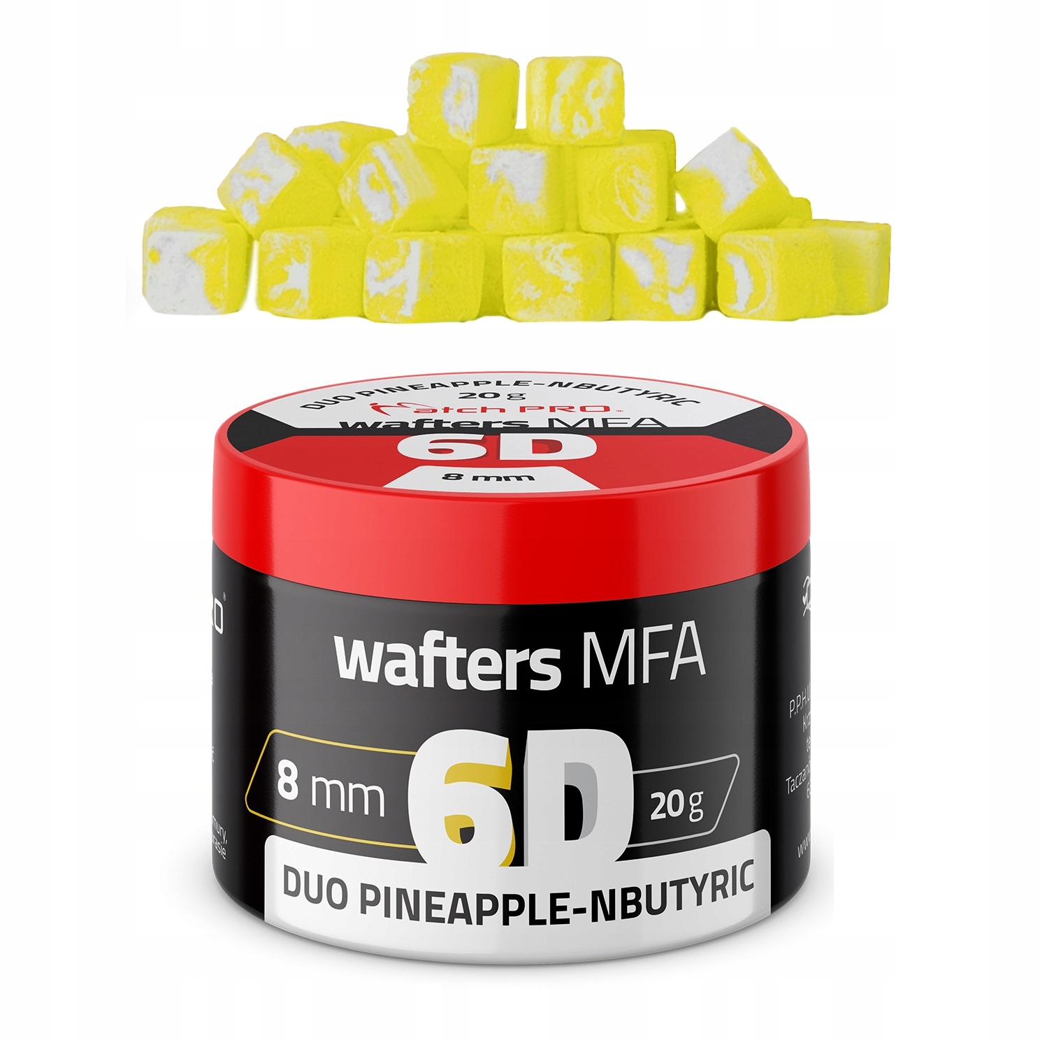 6D Wafters Mfa Duo Ananas Skisłe Masło 8x8mm 20g