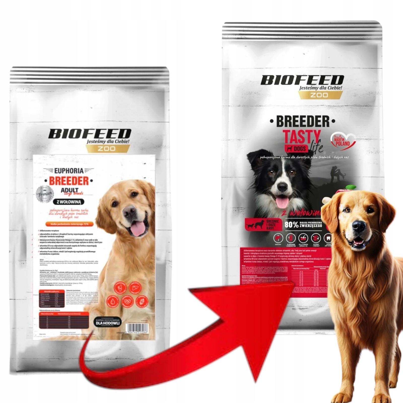 Suché hovězí krmivo BioFeed 15 kg Dárek