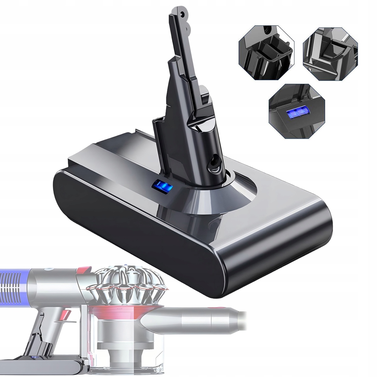 Bateria Akumulator do Dyson V8 SV10 21.6V absolute animal 6000mAh