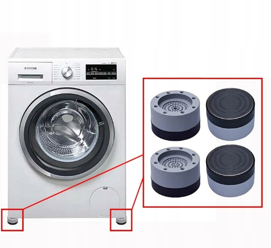 Podkładki Wyciszające Amortyzatory Wygłuszające Hałas Drgania Pod Pralkę