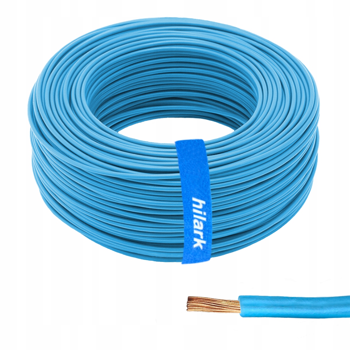 Instalační kabel 1,5 mm² H07V-K LgY 1x1,5 mm² lanko třídy 5 modré 75 m