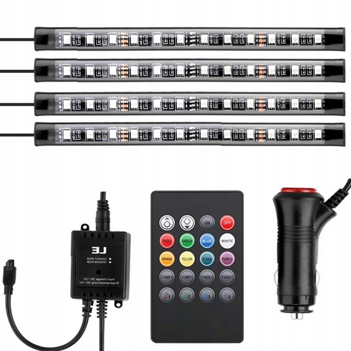 

Ledy Do Auta Oświetlenie Wnętrza Ledy Rgb Pilot