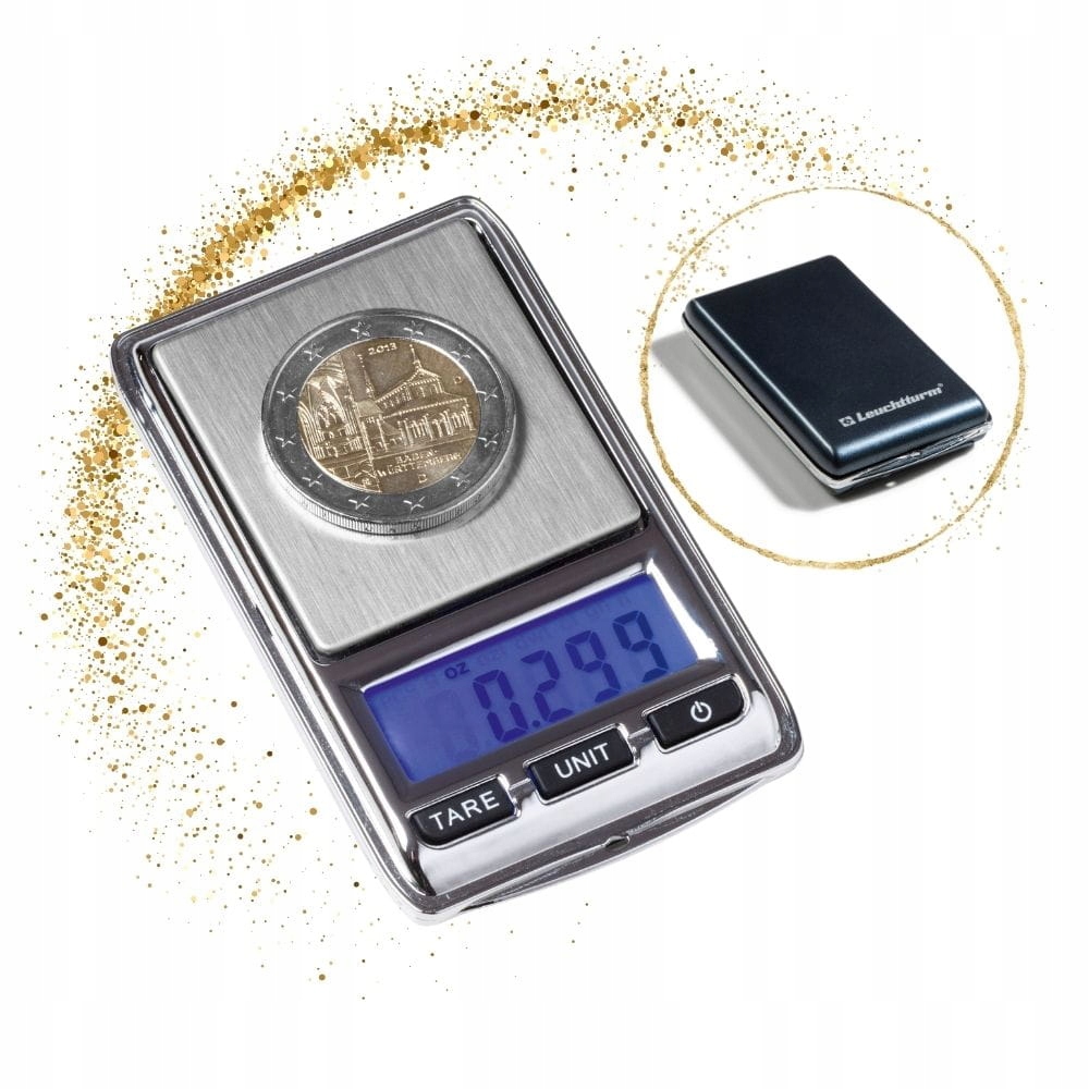 Kapesní šperkařská váha 100g 0.01g elektronická pro numismatika Leuc