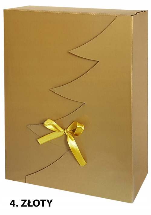 35x25x15 CM PUDEŁKO PREZENTOWE REKLAMOWE ŚWIĄTECZNE CHOINKA GRATIS 1520 Materiał tektura
