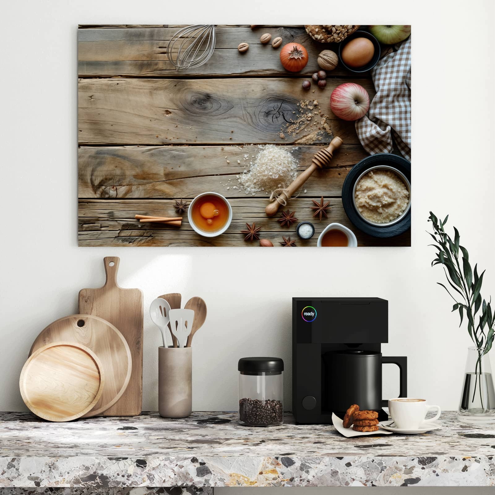 Magnetická tabule Podzimní Doplňky do pečení 90 × 60 cm
