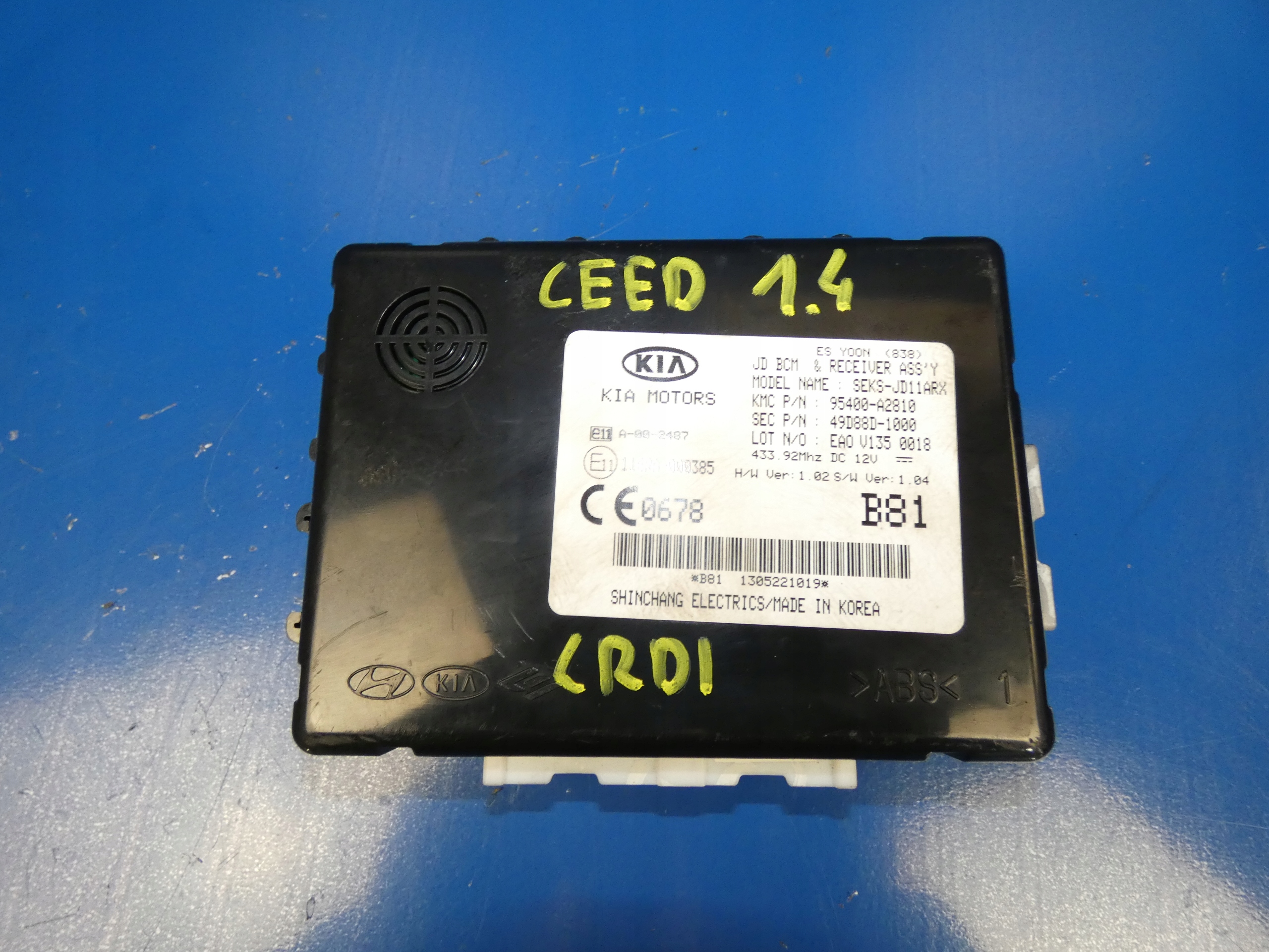 KIA CEED II 12- Module Unité de contrôle BCM